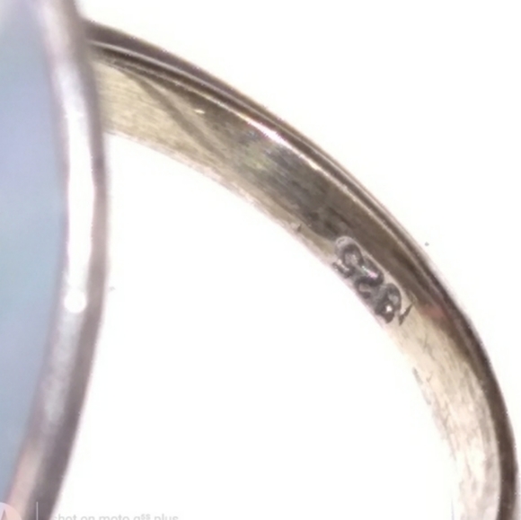 Sterl.Silver HandCarved Shell Cameo MOP Ring VTG - Picture 4 of 8